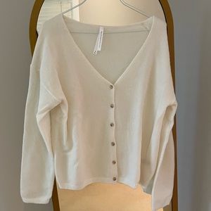 Babaton cream cardigan size M
